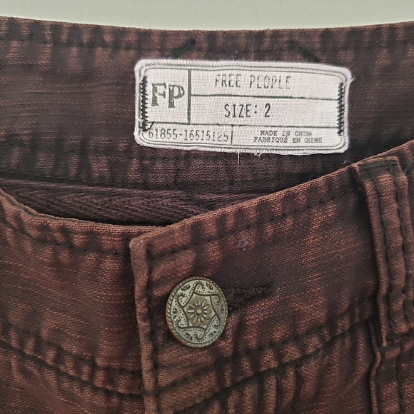 Free People 100% Cotton Shorts, US 2 - Picture 3 of 4